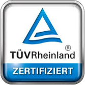 TÜV Rheinland zertifiziert